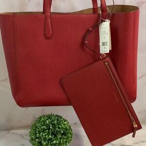 NWT Tory Burch Tory Red Tiramisu Blake Tote
